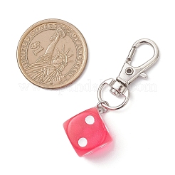 Resin Dice Pendant Decorations&nbsp;HJEW-JM04190