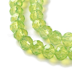 Baking Paint Transparent Glass Beads Strands&nbsp;DGLA-A034-J6MM-D07