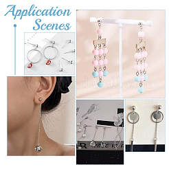 304 Stainless Steel Ball Post Stud Earring Findings&nbsp;STAS-UN0063-08