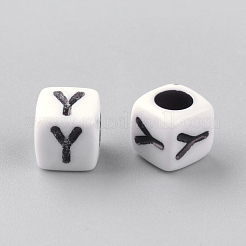 Opaque Acrylic Beads&nbsp;X-SACR-Q188-02Y