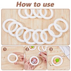 12Pcs Ring Silicone Beads&nbsp;SIL-DC0001-78