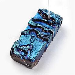 Electroplated Natural Dragon Bone Stone Big Pendants&nbsp;G-I177-17