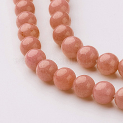 Natural Mashan Jade Round Beads Strands&nbsp;G-D263-10mm-XS18