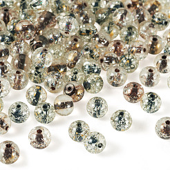 100Pcs Crackle Transparent Glass Beads Strands&nbsp;GLAA-TA0004-11C