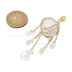 Glass Pendant Decorations&nbsp;HJEW-JM01579-01