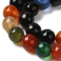 Dyed & Heated Natural Agate Beads Strands&nbsp;G-P539-D01-05
