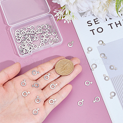 60Pcs 201 Stainless Steel Charms&nbsp;STAS-UN0063-74