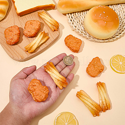 10Pcs 2 Styles Artificial Plastic Fried Chicken Nuggets and French fries Model&nbsp;DJEW-SC0001-25
