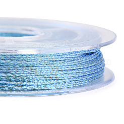 12 Rolls 12 Colors Luminous Polyester Sewing Metallic Thread&nbsp;OCOR-WH0087-05