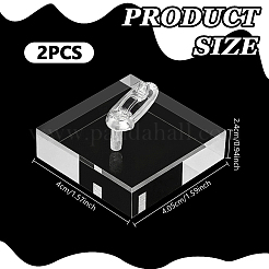 Acrylic Single Ring Display Stands&nbsp;RDIS-WH0007-13A