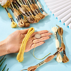 22 Bundles 22 Colors Autumn Themed Polyester Embroidery Floss&nbsp;OCOR-TA0002-80