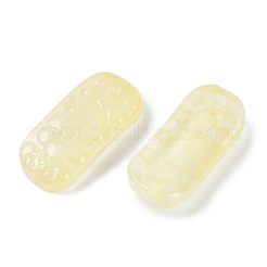 Spray Painted Transparent Glass Connector Charms&nbsp;X1-GLAA-H035-06E
