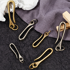 6Pcs 6 Styles Tibetan Style Alloy Hook Clasps&nbsp;FIND-CP0001-73