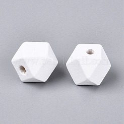 Spray Painted Wood European Beads&nbsp;WOOD-F017-07D