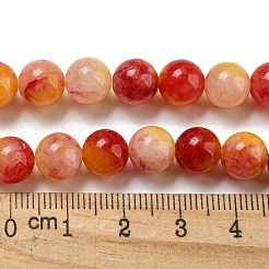 Natural Dyed Yellow Jade Beads Strands&nbsp;G-Q160-A01-01C