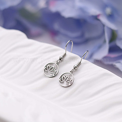 201 Stainless Steel Dangle Earrings&nbsp;FS-WGE9C8B-02