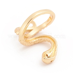 Adjustable Brass Micro Pave Cubic Zirconia Cuff Rings&nbsp;RJEW-G103-03G