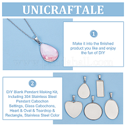 DIY Blank Pendant Making Kit&nbsp;DIY-UN0005-54
