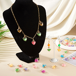32pcs 8 colors Glass Bottle Pendant&nbsp;GLAA-TA0001-36