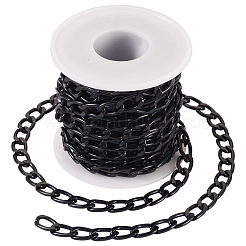 Oval Oxidation Aluminum Curb Chains&nbsp;CHA-TAC0004-01EB