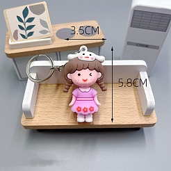 Girl PVC Bag Keychain&nbsp;PW-WG0BCC7-07