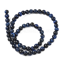 Grade B Natural Tiger Eye Beads Strands&nbsp;G-F591-18-6mm-01