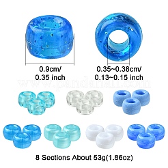 424G 8 Colors Acrylic Beads&nbsp;KY-FS0001-22B