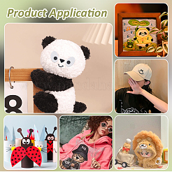 6 Bags 3 Styles Felt Craft Doll Eye & Nose&nbsp;FIND-FG0005-45