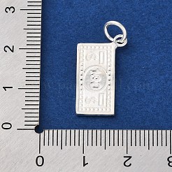 925 Sterling Silver Paper Money Pendants&nbsp;STER-G045-09S