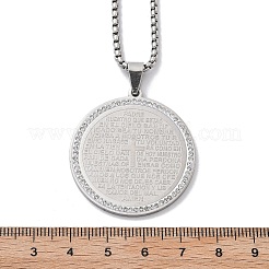 201 Stainless Steel Rhinestone Pendant Necklaces for Women&nbsp;LS-NJEW-U021-08P
