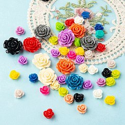 50Pcs Opaque Resin Cabochons&nbsp;CRES-YW0001-22