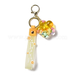Flower Acrylic Pendant Keychain Decoration&nbsp;KEYC-D018-01