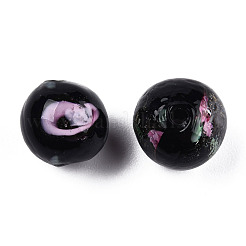 Handmade Lampwork Beads Strands&nbsp;LAMP-N021-45A