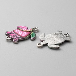 Zinc Alloy Enamel Connector Charms&nbsp;FIND-WH0136-19C