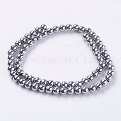Magnetic Synthetic Hematite Beads Strands&nbsp;X-G-H1097-1