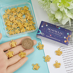 40Pcs Rack Plating Alloy Pendant Rhinestone Settings&nbsp;FIND-SC0013-27