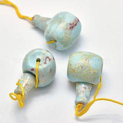 Natural Gemstone 3 Hole Guru Beads&nbsp;G-K208-02-A-19