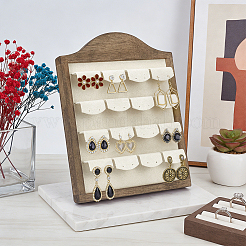 Wooden Photo Frame Shaped Earring Display Easels&nbsp;EDIS-WH0043-005