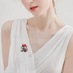 Alloy Enamel Brooches&nbsp;X-JEWB-P013-18EB