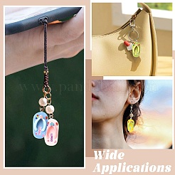 40Pcs 5 Colors Opaque Resin Pendants&nbsp;RESI-CJ0005-21