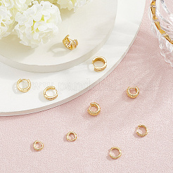 5 Pairs 5 Style Brass Micro Pave Clear Cubic Zirconia Hoop Earrings&nbsp;EJEW-BBC0002-01