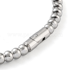 Non-Tarnish 201 Stainless Steel Hinged Bangle&nbsp;STAS-Z057-01D