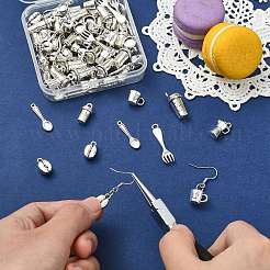 70Pcs 7 Styles Tibetan Style Zinc Alloy Pendants&nbsp;FIND-CJ0005-28
