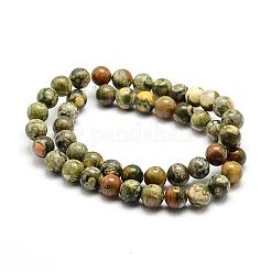 Natural Rhyolite Jasper Bead Strands&nbsp;G-G684-01-6mm
