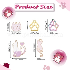 32Pcs 16 Style Alloy Enamel Pendants&nbsp;ENAM-SZ0003-11