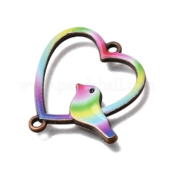Rainbow Color Alloy Enamel Colorful Links Connector Charms&nbsp;FIND-C097-02B-R