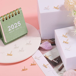 16Pcs 4 Style Brass Word Faith & Baby Stud Earrings for Women&nbsp;KK-CA0002-44