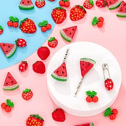 60Pcs Resin Cabochons&nbsp;RESI-LS0001-15