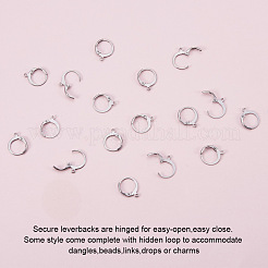 Tarnish Resistant 304 Stainless Steel Leverback Earring Findings&nbsp;STAS-I045-02