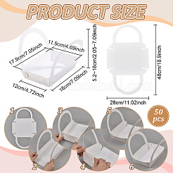 Kraft Paper Basket Cookies Boxes&nbsp;CON-WH0115-99B